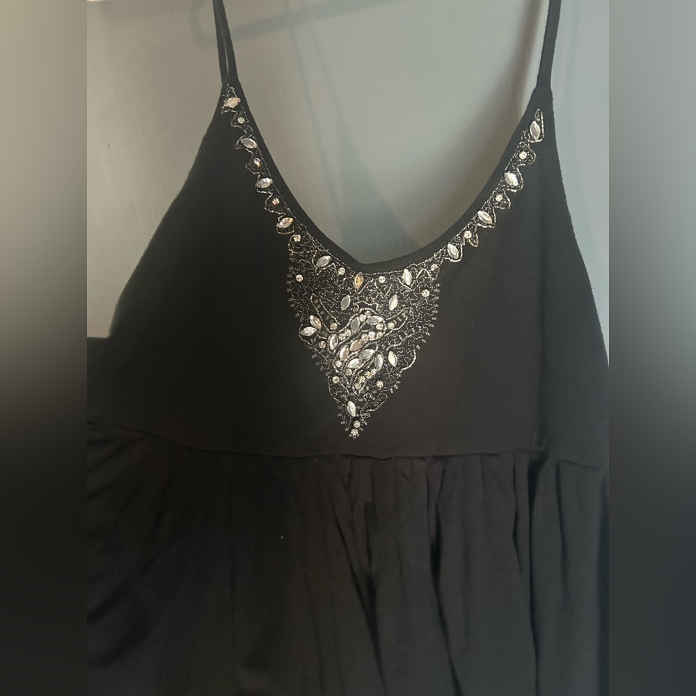Vintage Rocawear Y2K Beaded Babydoll Cami Top Black Size L - Picture 6 of 11